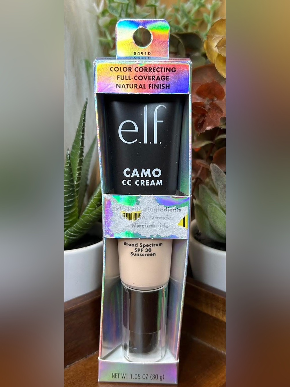 e.l.f. Camo CC Cream - 120 N Fair SPF 30, Hyaluronic Acid, Finish, Full Coverage